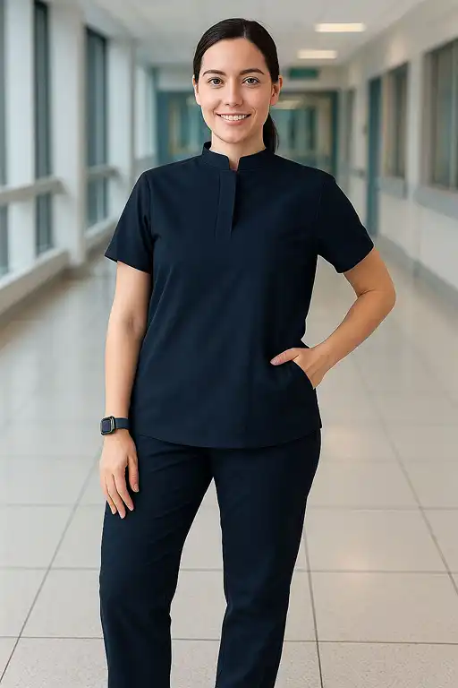 Classic Collar Medical scrub suit (Top+ Bottom)