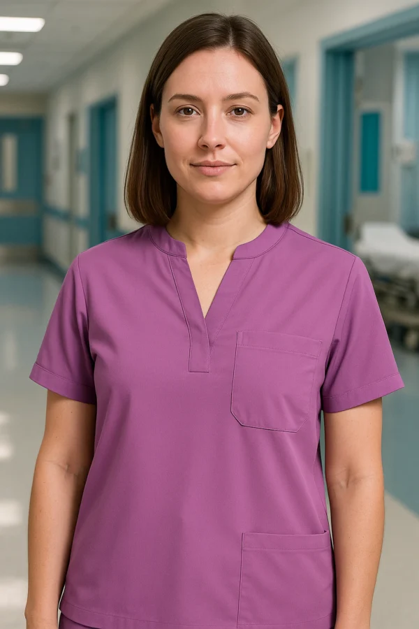 Premium Collar Scrubs Top